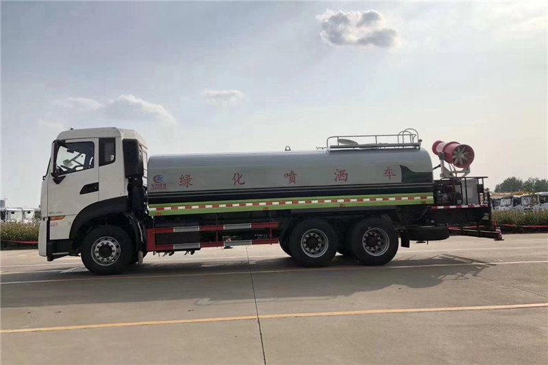 東風(fēng)天龍后八輪20噸噴霧車(chē)，國(guó)六綠化噴灑車(chē)